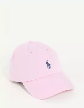 Розовая кепка с логотипом в виде пони Polo Ralph Lauren