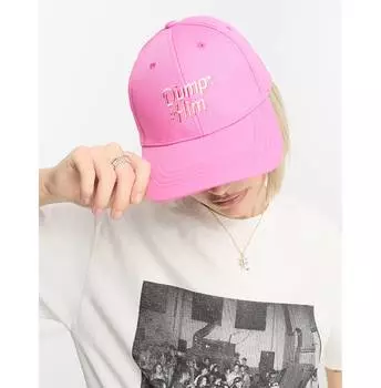 Розовая кепка с надписью Skinnydip Dump Him