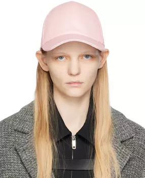 Розовая кепка с вышивкой Courreges