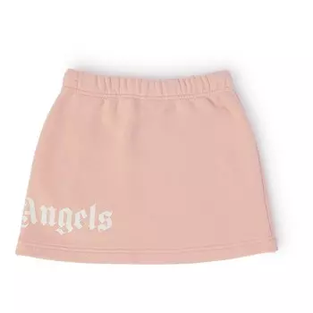 Розовая классическая спортивная юбка с логотипом Palm Angels, розовый