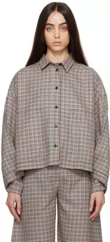 Розовая литая рубашка Henrik Vibskov