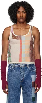 Розовая майка внахлест Eckhaus Latta