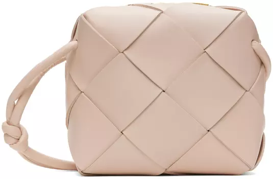 Розовая мини-сумка для фотоаппарата с кассетой Bottega Veneta