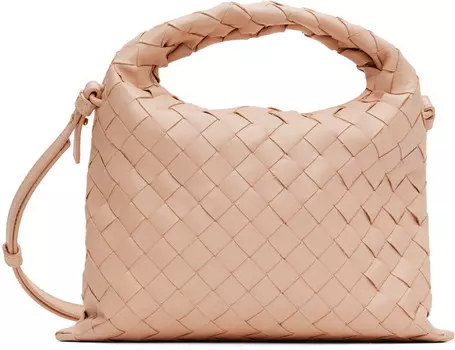 Розовая мини-сумка Hop Bottega Veneta