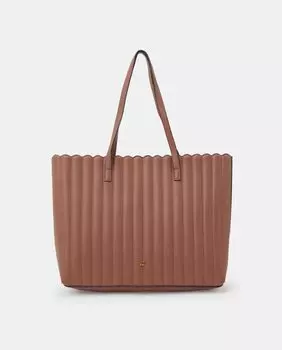 Розовая мягкая сумка-шопер с магнитной застежкой Tintoretto, розовый