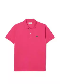 Розовая мужская футболка-поло classic fit l.12.12 Lacoste