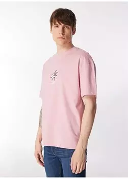 Розовая мужская футболка с круглым воротником JOREASTER ACTIVITY TEE SS С КРУГЛЫМ ВЫРЕЗОМ Jack & Jones, розовый