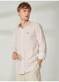 Розовая мужская рубашка с воротником на пуговицах Comfort Fit TETRAHIT U.S. Polo Assn., розовый