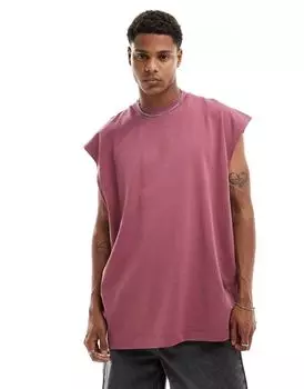 Розовая объемная майка ASOS DESIGN