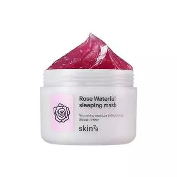 Розовая осветляющая и отшелушивающая ночная маска 100мл Skin79, Rose Waterful Sleeping Mask