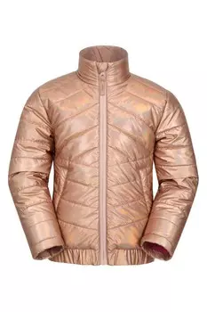 Розовая переливающаяся утепленная куртка Sophie Mountain Warehouse, розовый