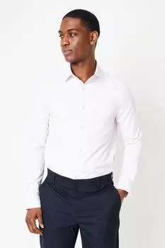 Розовая приталенная рубашка с длинными рукавами, которую легко гладить Burton, розовый