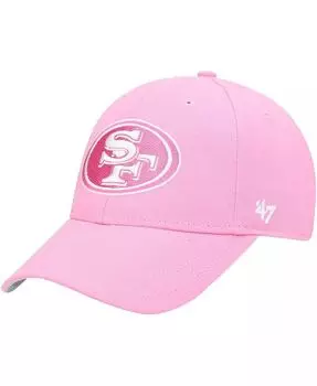 Розовая регулируемая кепка Big Girls San Francisco 49ers Rose MVP '47 Brand, розовый
