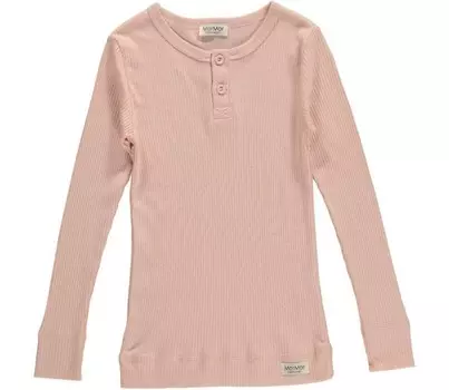 Розовая рубашка на пуговицах с длинными рукавами в рубчик для мальчиков MarMar Copenhagen