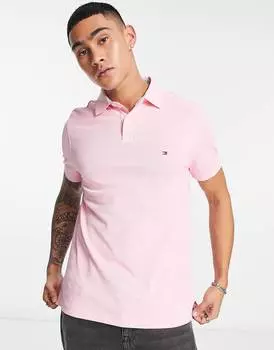 Розовая рубашка поло с логотипом Tommy Hilfiger