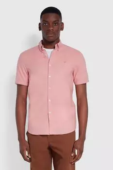 Розовая рубашка с короткими рукавами Brewer Farah, розовый