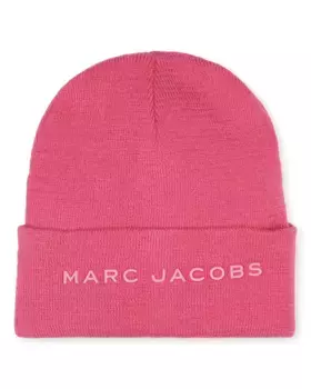 Розовая шапка из полиэстера для девочки Marc Jacobs