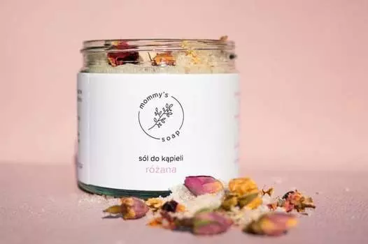 Розовая соль для ванн, mommy’s soap