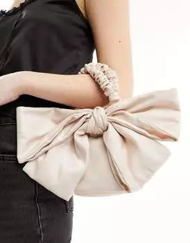 Розовая сумка ASOS с большим бантом