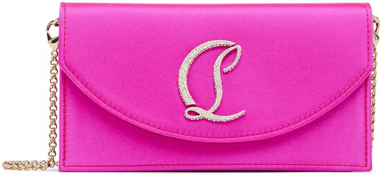 Розовая сумка через плечо Loubi54 Christian Louboutin