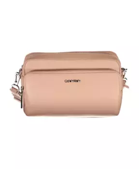 Розовая сумка через плечо с логотипом Calvin Klein, розовый