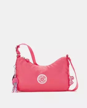 Розовая сумка через плечо среднего размера Barbie x Kipling на молнии Kipling, розовый