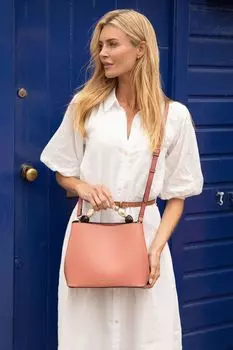 Розовая сумка-тоут Christina на длинном ремешке Luella Grey, розовый