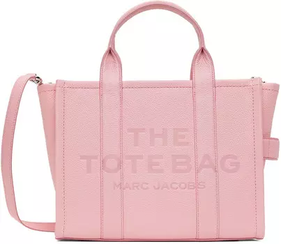 Розовая сумка-тоут «The Leather Medium» Marc Jacobs, Ribbon pink