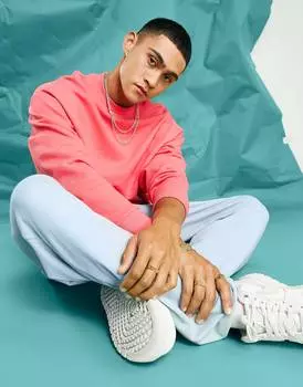 Розовая толстовка оверсайз ASOS DESIGN
