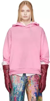Розовая толстовка с логотипом Acne Studios, Cotton candy pink