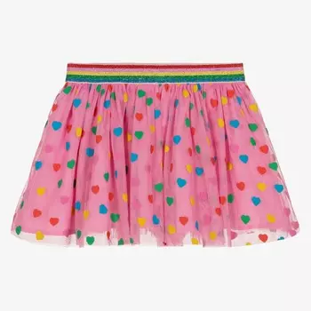 Розовая тюлевая юбка Party Hearts Stella McCartney, розовый