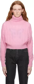 Розовая укороченная водолазка GANNI