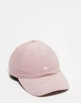 Розовая вельветовая кепка Carhartt WIP harlem