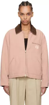 Розовая винтажная рабочая куртка Dunst