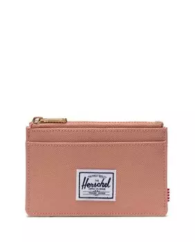 Розовая визитница унисекс на молнии Herschel, розовый