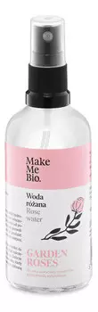Розовая вода Make Me Bio Garden Roses в стеклянной бутылке 100 мл