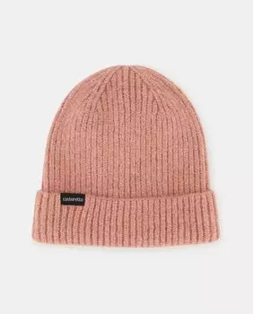 Розовая вязаная шапка с подшивкой Tintoretto, розовый