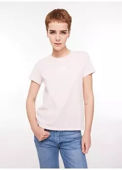 Розовая женская футболка с круглым вырезом с принтом THE PERFECT TEE STARRY SPORTSWEAR L Levis, розовый