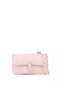 Розовая женская кожаная сумка через плечо mini pillow Marc Jacobs
