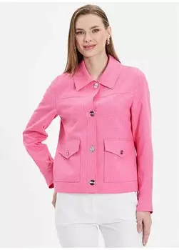 Розовая женская льняная куртка 24YSL1359 Selen, розовый