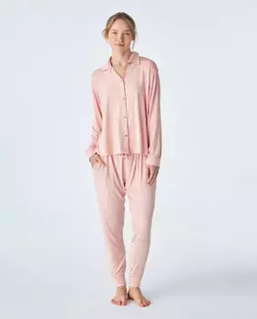 Розовая женская пижама из модальной ткани J&J Brothers