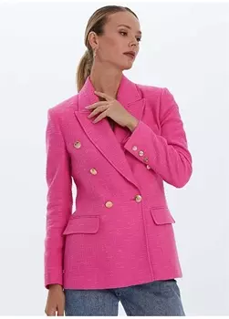 Розовая женская стеганая куртка Selen