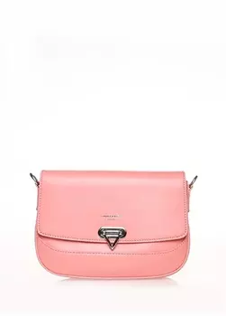 Розовая женская сумка через плечо David Jones