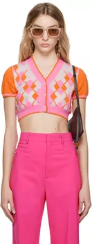 Розово-оранжевый Кардиган 'Le Cardigan Toledo' Jacquemus