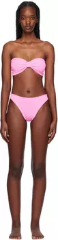 Розовое джинсовое бикини Hunza G