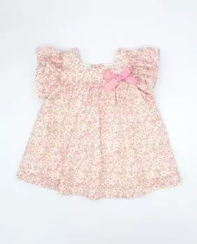 Розовое хлопковое платье для девочки Fina Ejerique, розовый