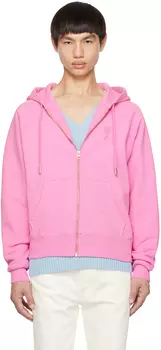 Розовое худи AMI Alexandre Mattiussi Ami de Coeur