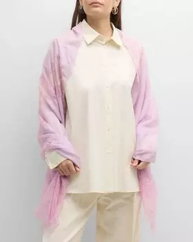 Розовое кружевное вечернее платье из кашемира и шелка Bindya Accessories, цвет Lavender