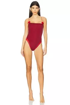 Розовое купальное платье-майо Oseree, красный