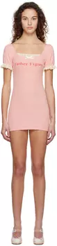 Розовое мини-платье \Father Figure\"" Praying